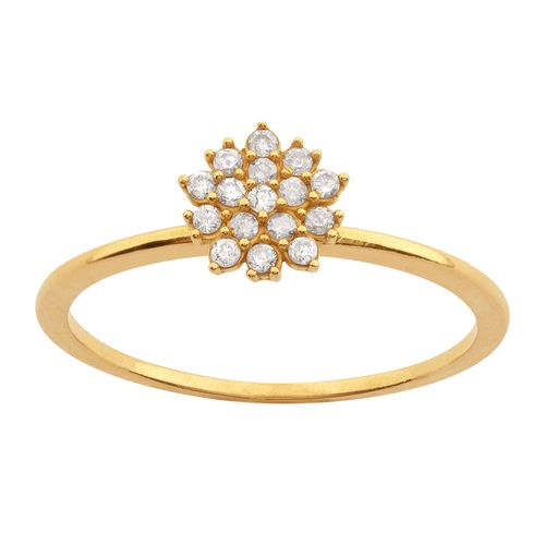 Anel Chuveiro com Diamantes Ouro 18k 750